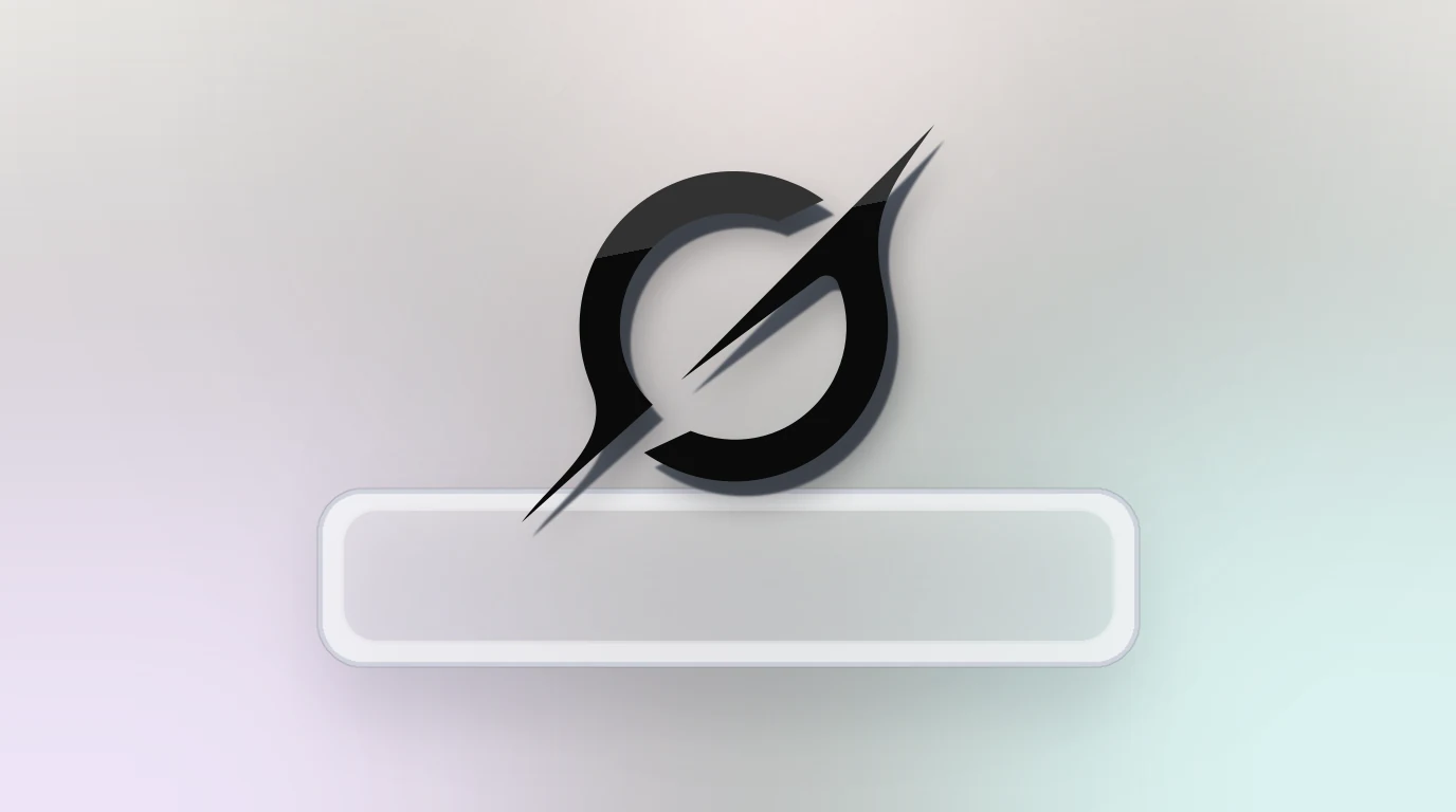 The official Grok mark on a bright frosted-glass model plinth