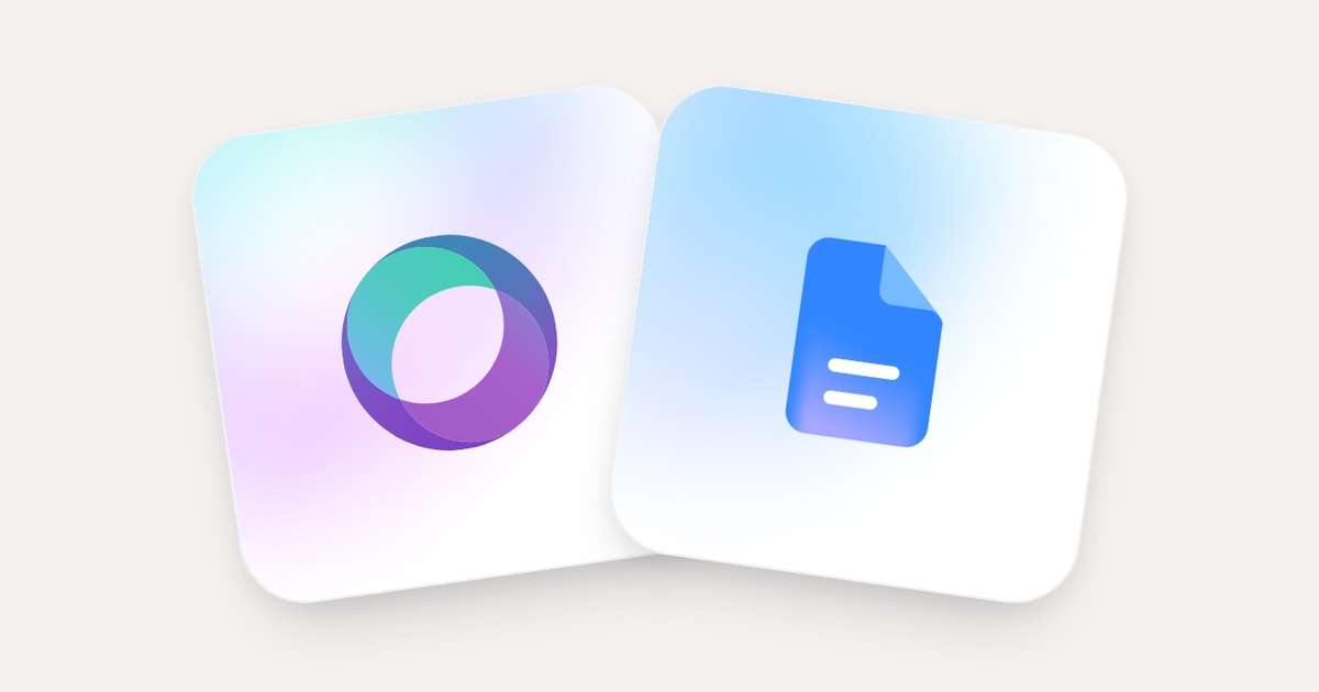 SPIRITT connected to Google Docs